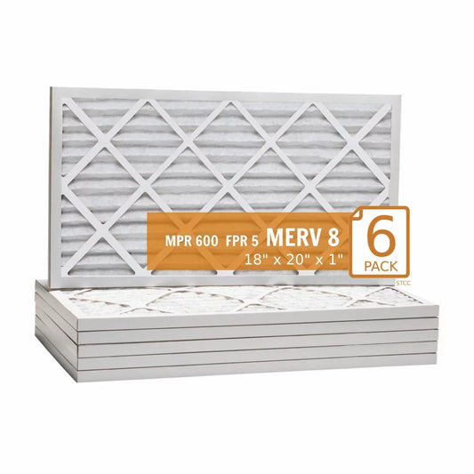 18x20x1 Key Pleat Purolator Air Filter - MERV 8 (6 Pack)