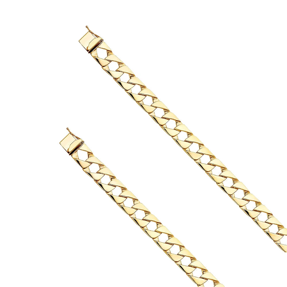 14k Yellow Gold Cuban Link Bracelet - 8.5" | Elegant 14KY Gold Chain Bracelets for Men and Women | Load 26.5 | Men’s Jewelry for Gift