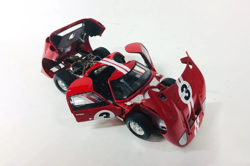 1966 Ford GT-40 MK II Le Mans #3, Red - Shelby Collectibles SC406R - 1/18 scale Diecast Car