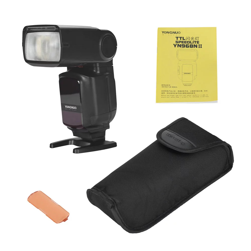 YONGNUO YN968N II Wireless TTL Flash Speedlite with Built-in 5600K LED Light, 1/8000s HSS, Compatible with Nikon DSLR Cameras and YN622N YN560 Wireless System