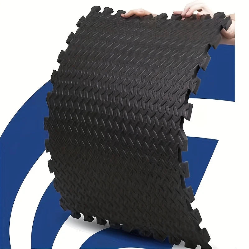 10pcs EVA Interlocking Foam Floor Mats For Home & Gym Workout Equipment, Thickened Floor Mat