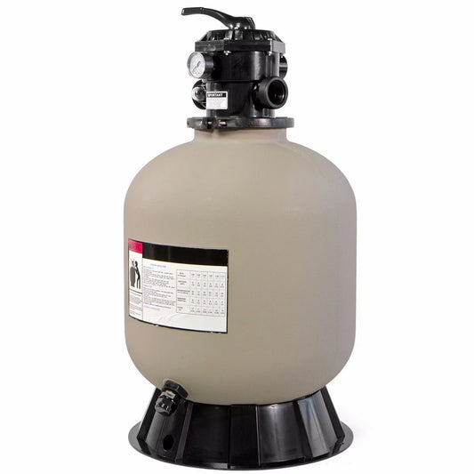 XtremepowerUS Sand Filter System 19", Pressure Water, 360 degree rotation of valve 24,000 Gallons, Gray