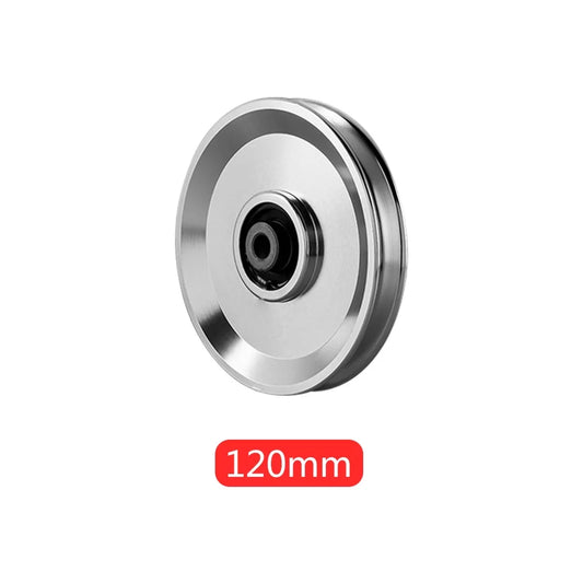 1Pack 120mm/4.72in Universal Nylon Bearing Pulley Wheel Replace for Gym Equipment Part Cable Merchine, Universal Wearproof Abration Bearing, Gym Equipment and Garage Door Pulley System