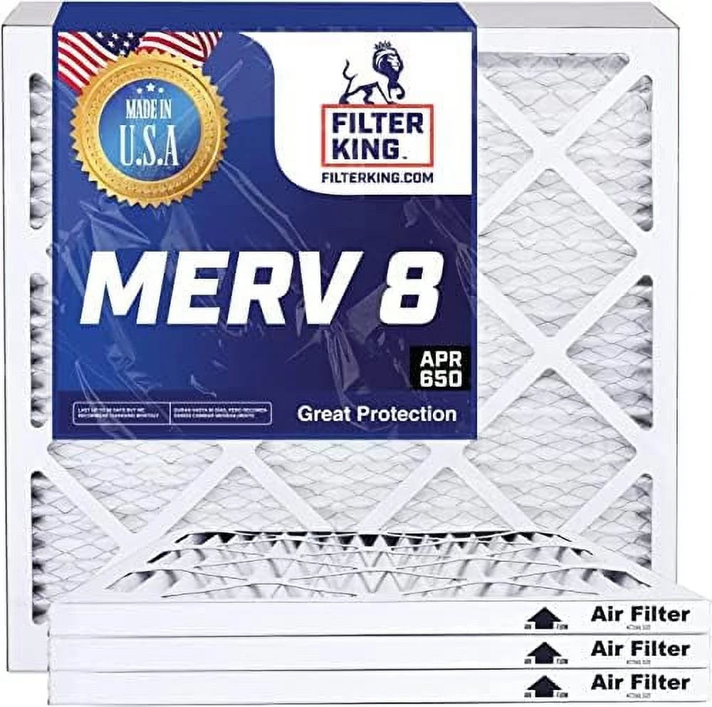 12 X 12 X 1 Air Filter | 4-PK | MERV 8 HV Pleated Furne Filters | tual Size 12 X 12 X .75