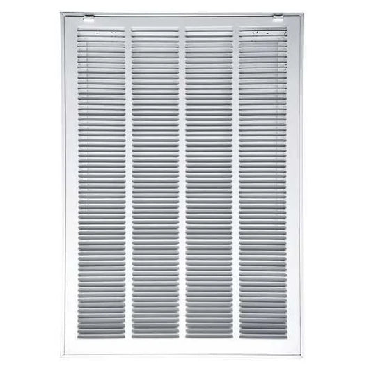 1pack ZoroSelect 4JRT5 Filtered Return Air Grille , 14 X 20 , White , Steel