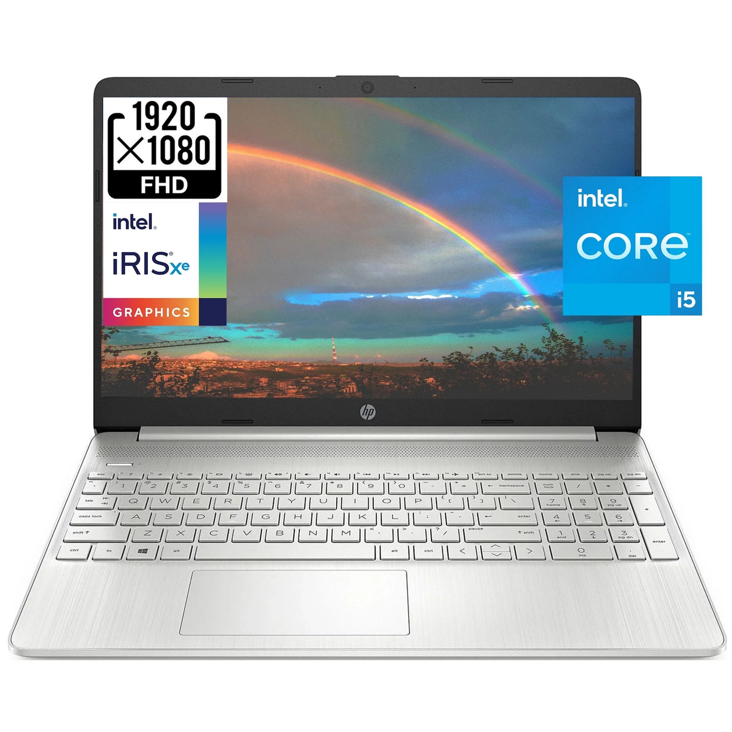 15 15.6" Full HD Business Laptop Computer, 4-core i5-1135G7, 32GB RAM, 1TB PCIe SSD, Iris Xe Graphic, Wi-Fi 6, BT 4.2, Natural Silver, Windows 11 Home