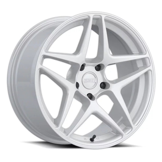 18x9 Kansei K15W Astro Gloss White Wheel 5x100 (22mm)