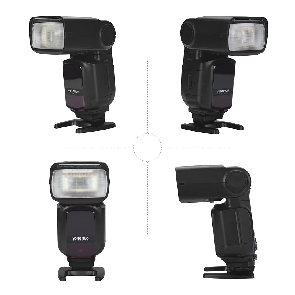 YONGNUO YN968N II Wireless TTL Flash Speedlite with Built-in 5600K LED Light, 1/8000s HSS, Compatible with Nikon DSLR Cameras and YN622N YN560 Wireless System