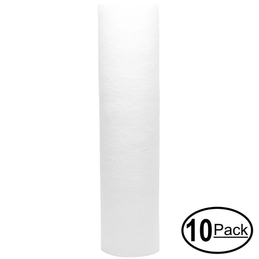 10-Pack Replacement for US Water Systems 300-H-2510C-B Polypropylene Sediment Filter - Universal 10-inch 5-Micron Cartridge for US Water Blue Commercial Filter Housing - Denali Pure Brand