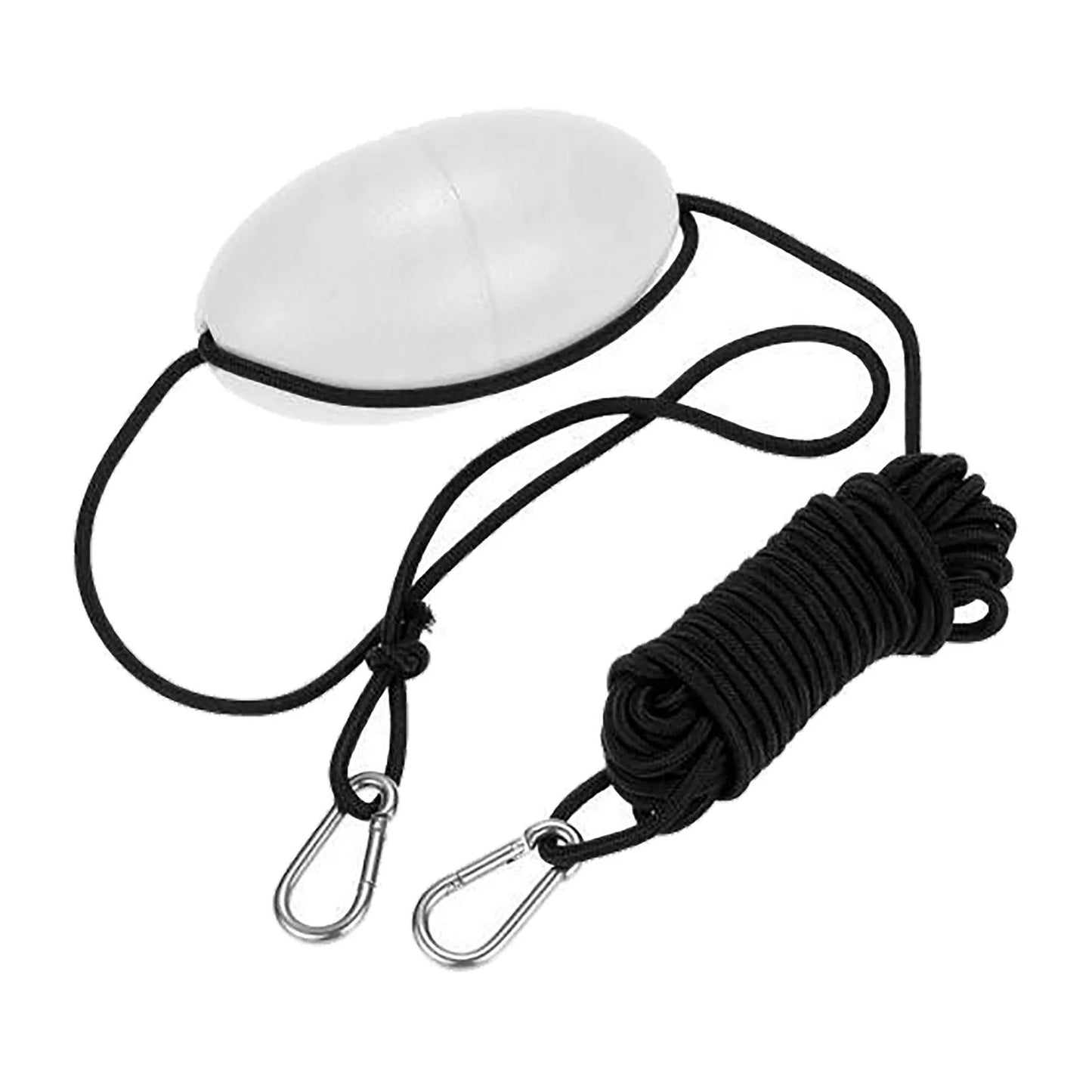 yotijar 6xDrift Anchor Rope W/ Anchor Buoy 9.1M Rope Length for Inflatable Boat White