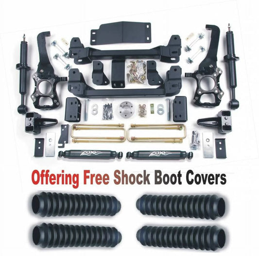 ZoneOffRoad 2009-2013 Fits Ford F150 4WD 6" Suspension System With Free Boot Protectors F10N/ZONU3100X2